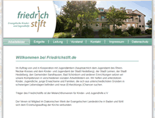 Tablet Screenshot of friedrichstift.de